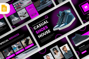 Casual Shoes Brand Google Slide Template